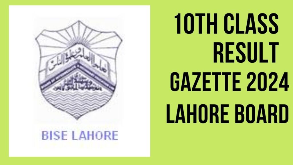 Download Result Gazette 2024 10th Class