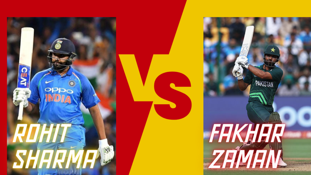 Rohit Sharma Vs Fakhar Zaman Stats